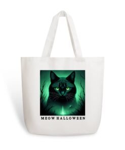 Personalised Meow Halloween Tote Bag