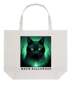 Alternative view of Personalised Meow Halloween Tote Bag