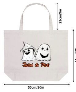Best Friends Twinning Halloween Tote Bag (Single-sided Print) - Image 5
