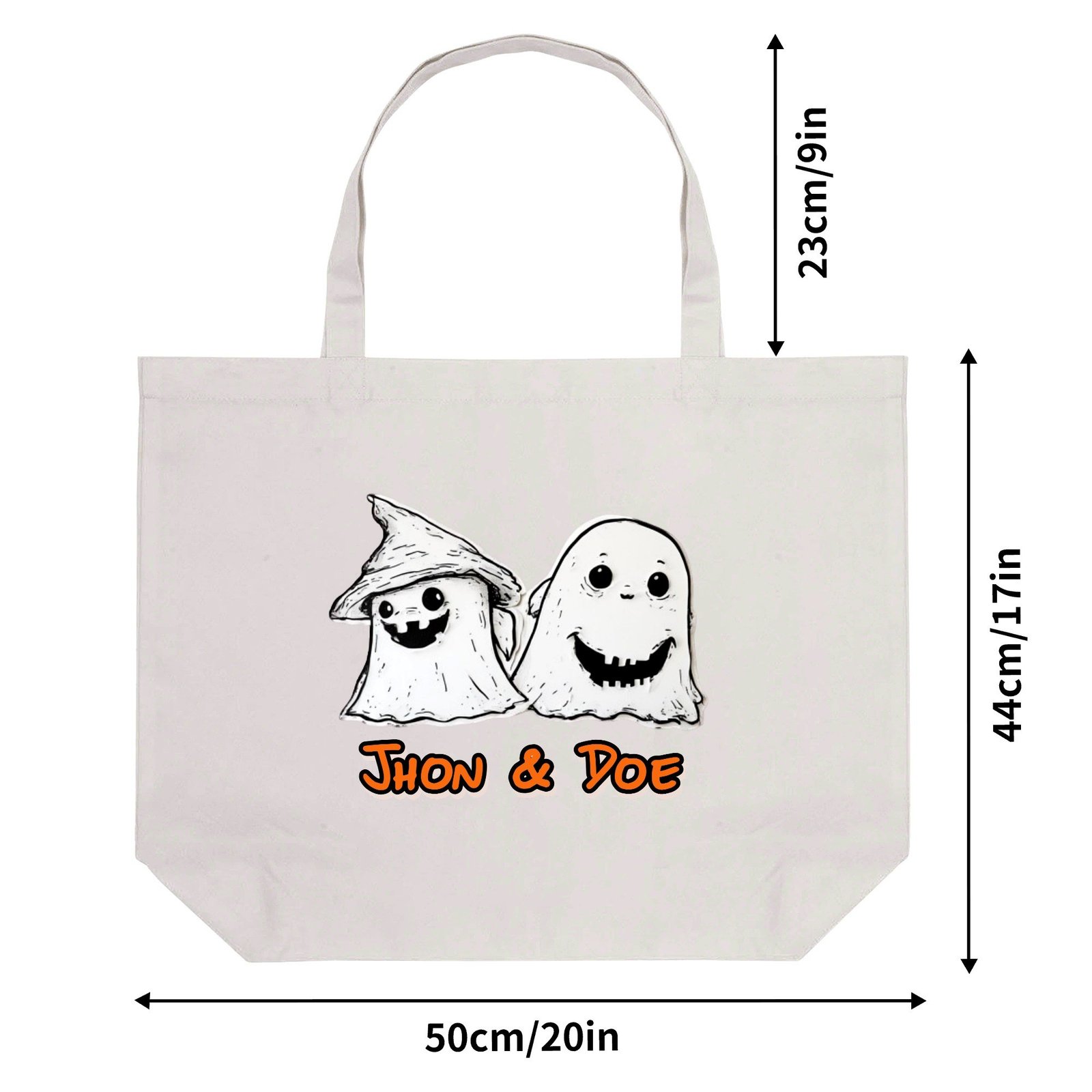 Best Friends Twinning Halloween Tote Bag (Single-sided Print) - Image 5