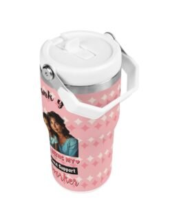 Personalized Photo Print Stainless Steel Coffee Mug - 20oz Vacuum Insulated Tumbler with Lid for Office & Road Trips - Image 8